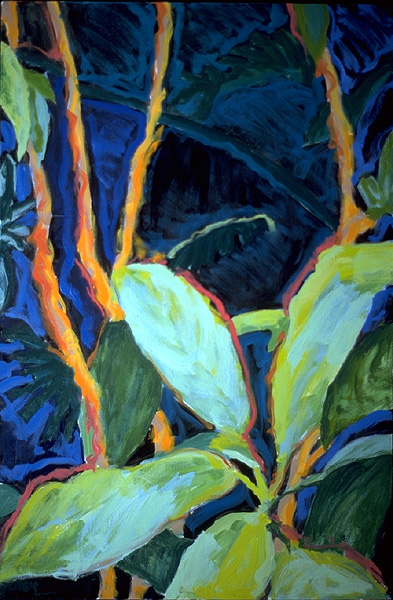 Schefflera Air, 24 x 36 inches, Sold