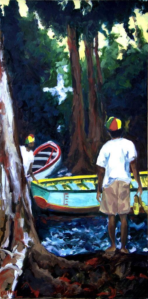 Boatman's Blues, 24 x 48 inches