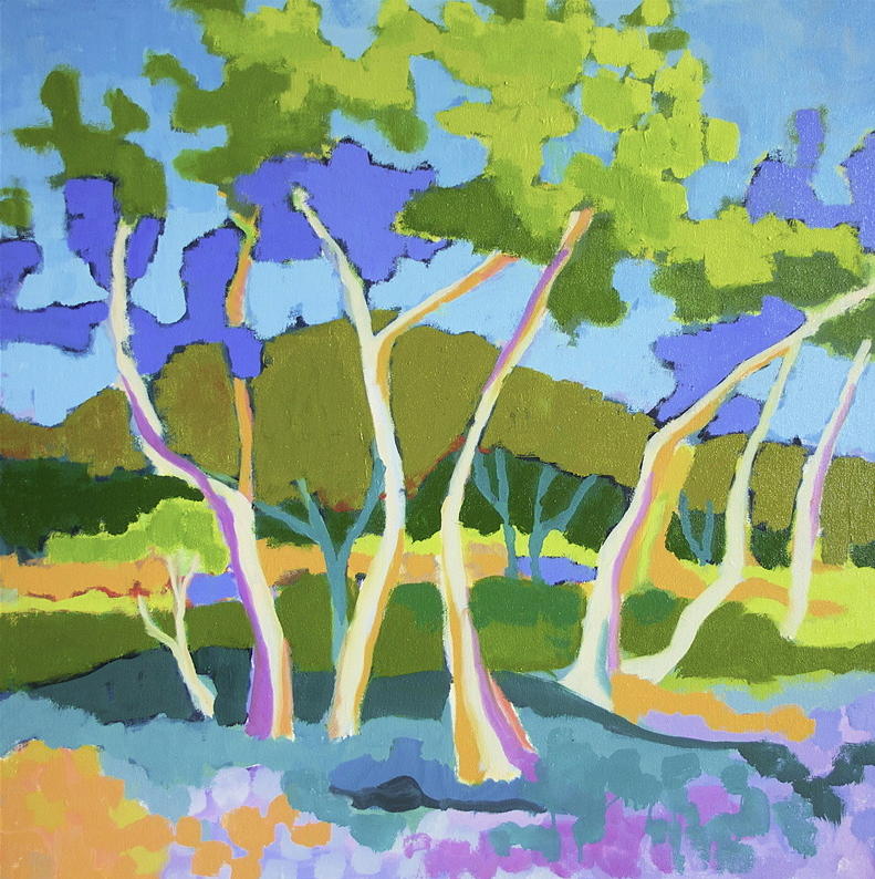 Sunny Shadows, 30 x 30 inches